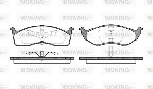 Woking P5473.20 - Kit de plaquettes de frein, frein à disque cwaw.fr