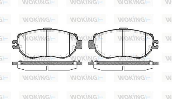 Woking P5563.00 - Kit de plaquettes de frein, frein à disque cwaw.fr