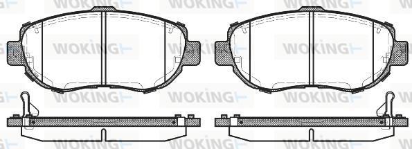 Woking P5563.14 - Kit de plaquettes de frein, frein à disque cwaw.fr