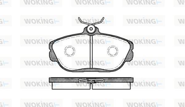 Woking P5533.00 - Kit de plaquettes de frein, frein à disque cwaw.fr