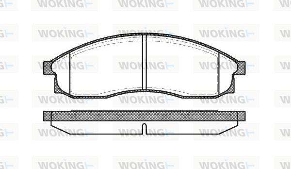 Woking P5693.00 - Kit de plaquettes de frein, frein à disque cwaw.fr