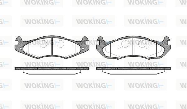 Woking P5633.00 - Kit de plaquettes de frein, frein à disque cwaw.fr