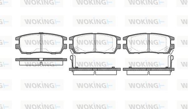 Woking P5053.02 - Kit de plaquettes de frein, frein à disque cwaw.fr