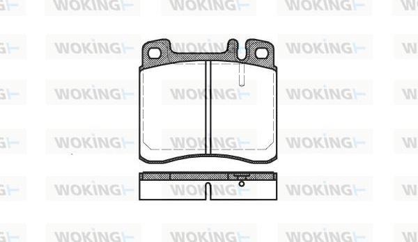 Woking P5083.00 - Kit de plaquettes de frein, frein à disque cwaw.fr