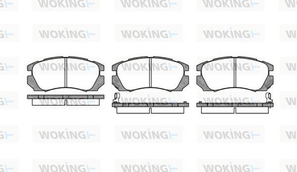 Woking P5033.02 - Kit de plaquettes de frein, frein à disque cwaw.fr