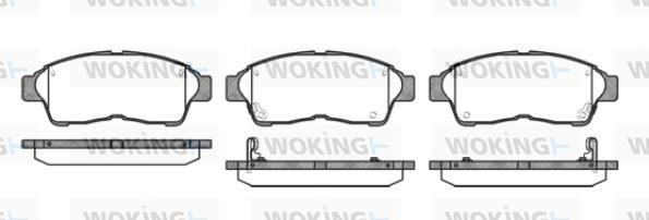 Woking P5023.02 - Kit de plaquettes de frein, frein à disque cwaw.fr