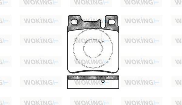 Woking P5073.00 - Kit de plaquettes de frein, frein à disque cwaw.fr