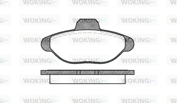 Woking P5143.00 - Kit de plaquettes de frein, frein à disque cwaw.fr