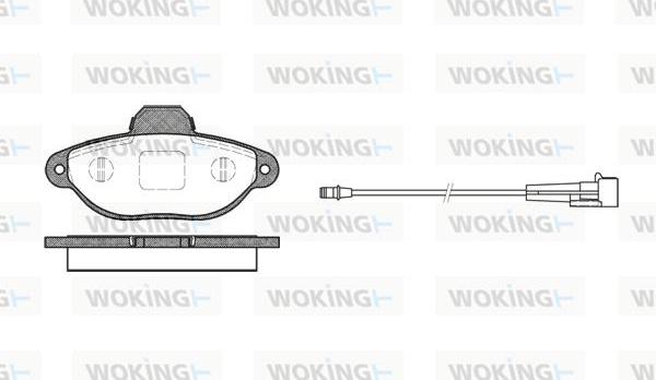 Woking P5143.01 - Kit de plaquettes de frein, frein à disque cwaw.fr