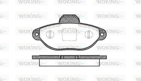 Woking P5143.20 - Kit de plaquettes de frein, frein à disque cwaw.fr