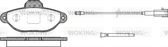 Woking P5143.21 - Kit de plaquettes de frein, frein à disque cwaw.fr