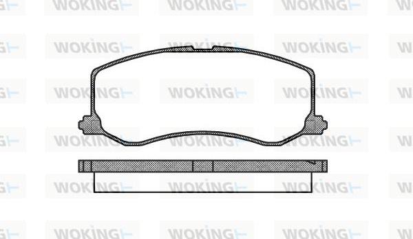 Woking P5103.00 - Kit de plaquettes de frein, frein à disque cwaw.fr