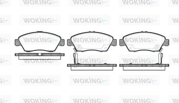 Woking P5183.02 - Kit de plaquettes de frein, frein à disque cwaw.fr