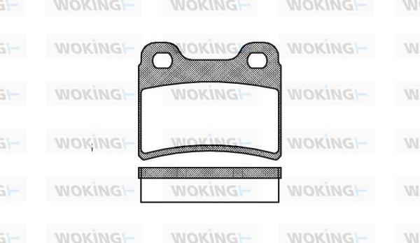 Woking P5173.00 - Kit de plaquettes de frein, frein à disque cwaw.fr