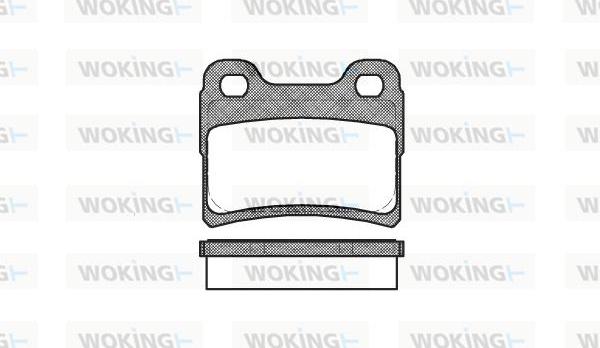 Woking P5173.10 - Kit de plaquettes de frein, frein à disque cwaw.fr