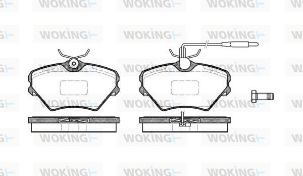 Woking P5853.02 - Kit de plaquettes de frein, frein à disque cwaw.fr