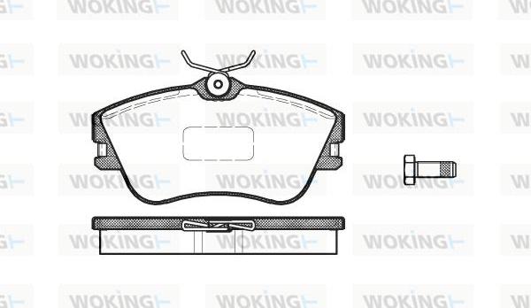 Woking P5803.00 - Kit de plaquettes de frein, frein à disque cwaw.fr