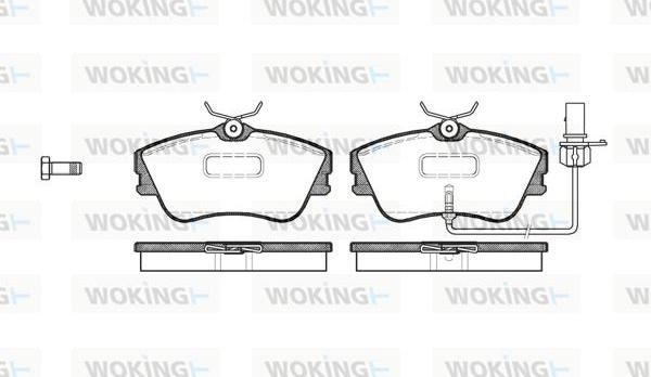 Woking P5803.21 - Kit de plaquettes de frein, frein à disque cwaw.fr