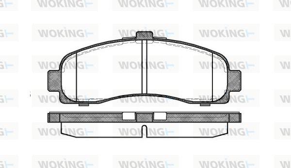 Woking P5313.10 - Kit de plaquettes de frein, frein à disque cwaw.fr