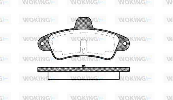 Woking P5333.00 - Kit de plaquettes de frein, frein à disque cwaw.fr