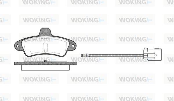 Woking P5333.02 - Kit de plaquettes de frein, frein à disque cwaw.fr