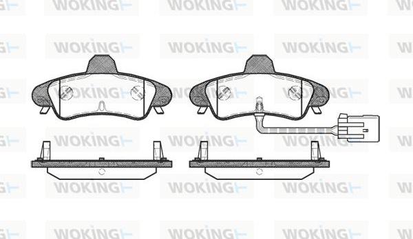 Woking P5333.12 - Kit de plaquettes de frein, frein à disque cwaw.fr