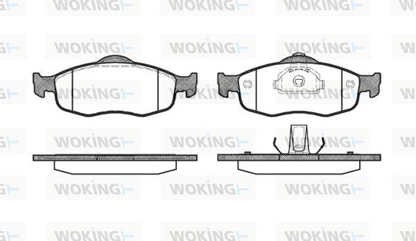 Woking P5323.00 - Kit de plaquettes de frein, frein à disque cwaw.fr