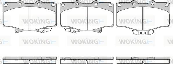 Woking P5293.14 - Kit de plaquettes de frein, frein à disque cwaw.fr