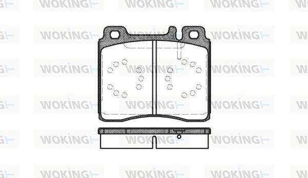 Woking P5203.00 - Kit de plaquettes de frein, frein à disque cwaw.fr