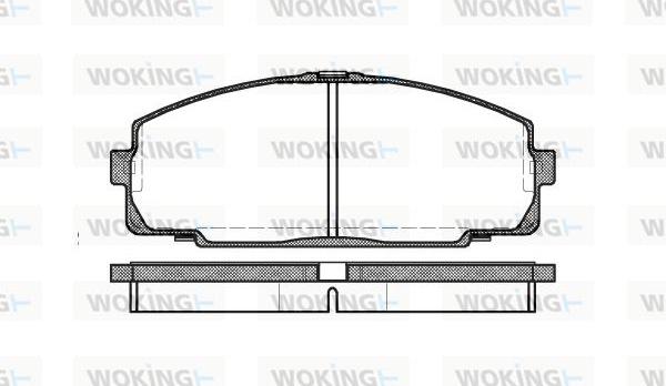 Woking P5213.00 - Kit de plaquettes de frein, frein à disque cwaw.fr