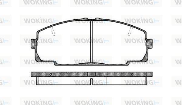 Woking P5213.20 - Kit de plaquettes de frein, frein à disque cwaw.fr