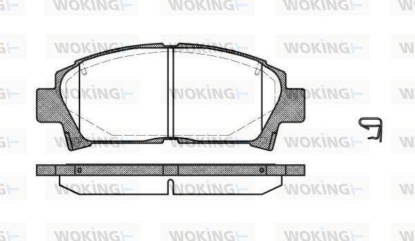 Woking P5273.02 - Kit de plaquettes de frein, frein à disque cwaw.fr