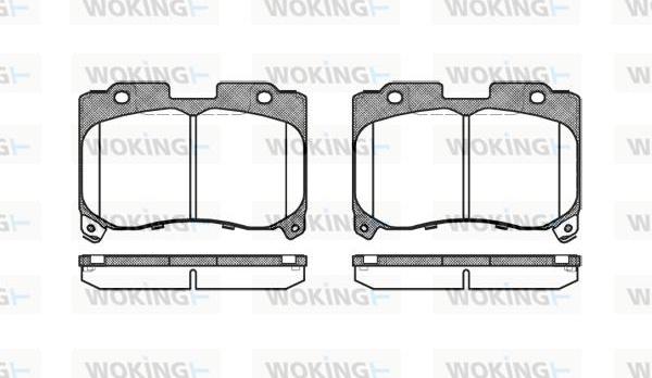 Woking P5743.04 - Kit de plaquettes de frein, frein à disque cwaw.fr