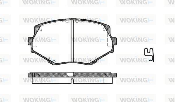 Woking P5783.02 - Kit de plaquettes de frein, frein à disque cwaw.fr