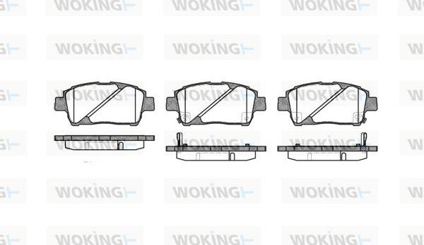 Woking P6403.02 - Kit de plaquettes de frein, frein à disque cwaw.fr