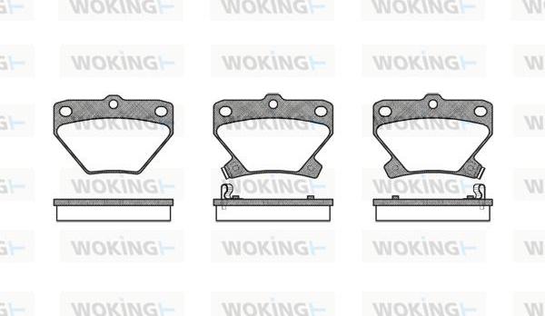 Woking P6413.02 - Kit de plaquettes de frein, frein à disque cwaw.fr