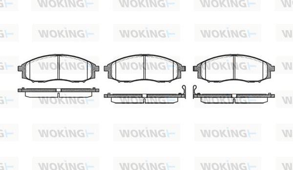 Woking P6483.02 - Kit de plaquettes de frein, frein à disque cwaw.fr