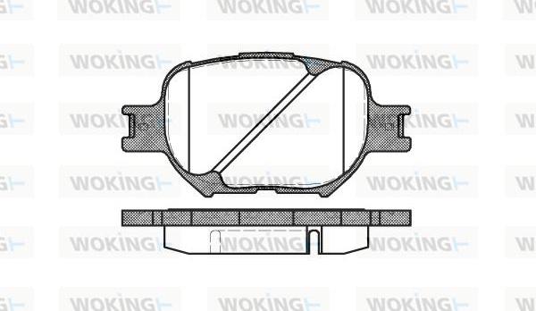 Woking P6423.00 - Kit de plaquettes de frein, frein à disque cwaw.fr