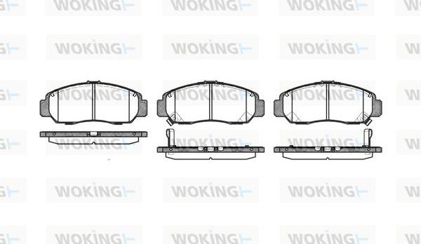 Woking P6473.12 - Kit de plaquettes de frein, frein à disque cwaw.fr