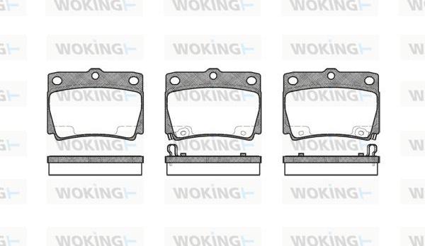 Woking P6503.02 - Kit de plaquettes de frein, frein à disque cwaw.fr