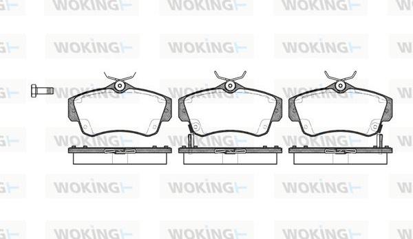 Woking P6533.02 - Kit de plaquettes de frein, frein à disque cwaw.fr