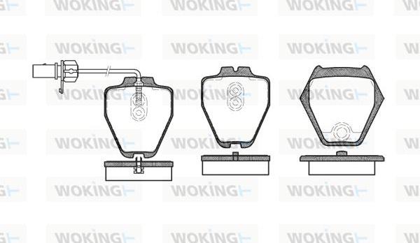 Woking P6523.02 - Kit de plaquettes de frein, frein à disque cwaw.fr