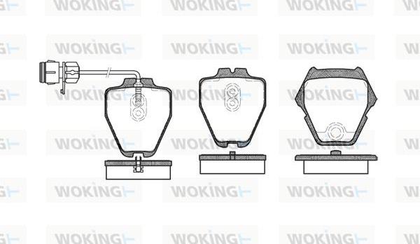 Woking P6523.12 - Kit de plaquettes de frein, frein à disque cwaw.fr