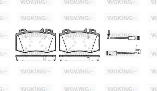 Woking P6693.02 - Kit de plaquettes de frein, frein à disque cwaw.fr