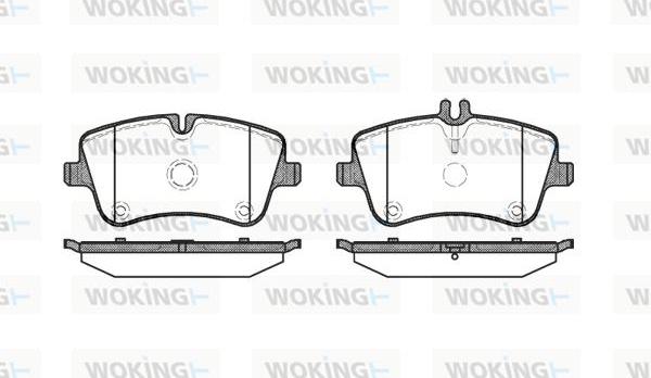 Woking P6683.00 - Kit de plaquettes de frein, frein à disque cwaw.fr