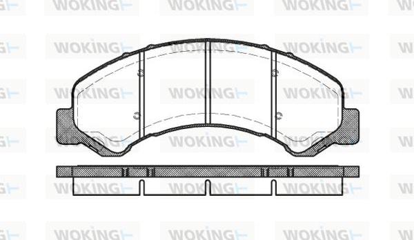 Woking P6633.00 - Kit de plaquettes de frein, frein à disque cwaw.fr