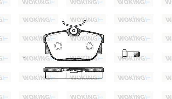 Woking P6673.00 - Kit de plaquettes de frein, frein à disque cwaw.fr