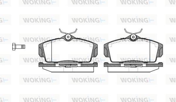 Woking P6043.00 - Kit de plaquettes de frein, frein à disque cwaw.fr