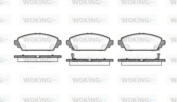 Woking P6003.02 - Kit de plaquettes de frein, frein à disque cwaw.fr