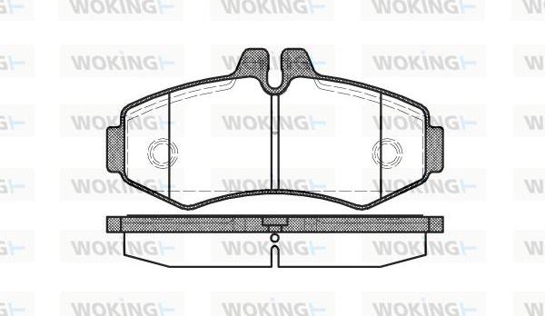 Woking P6013.00 - Kit de plaquettes de frein, frein à disque cwaw.fr